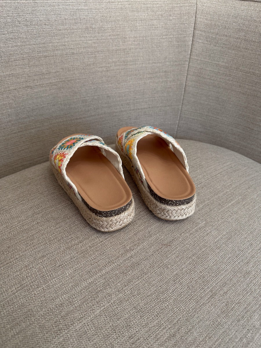 Athens Multi Crochet Strap Sandals - Image 7