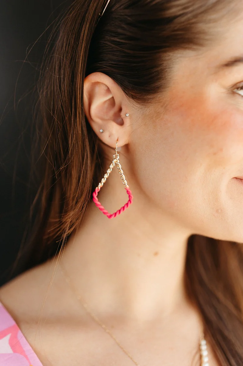 Augustine Earrings in Pink