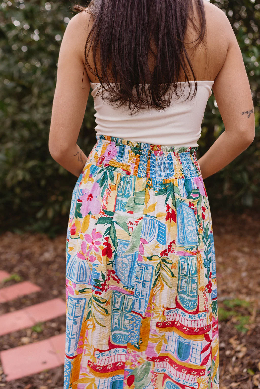 Aurora White Multi Button-Up Maxi Skirt - Image 12