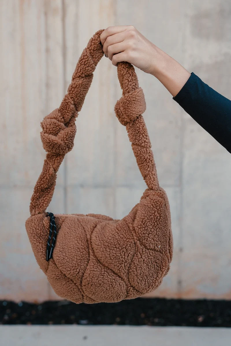 Ava Brown Sherpa Tote