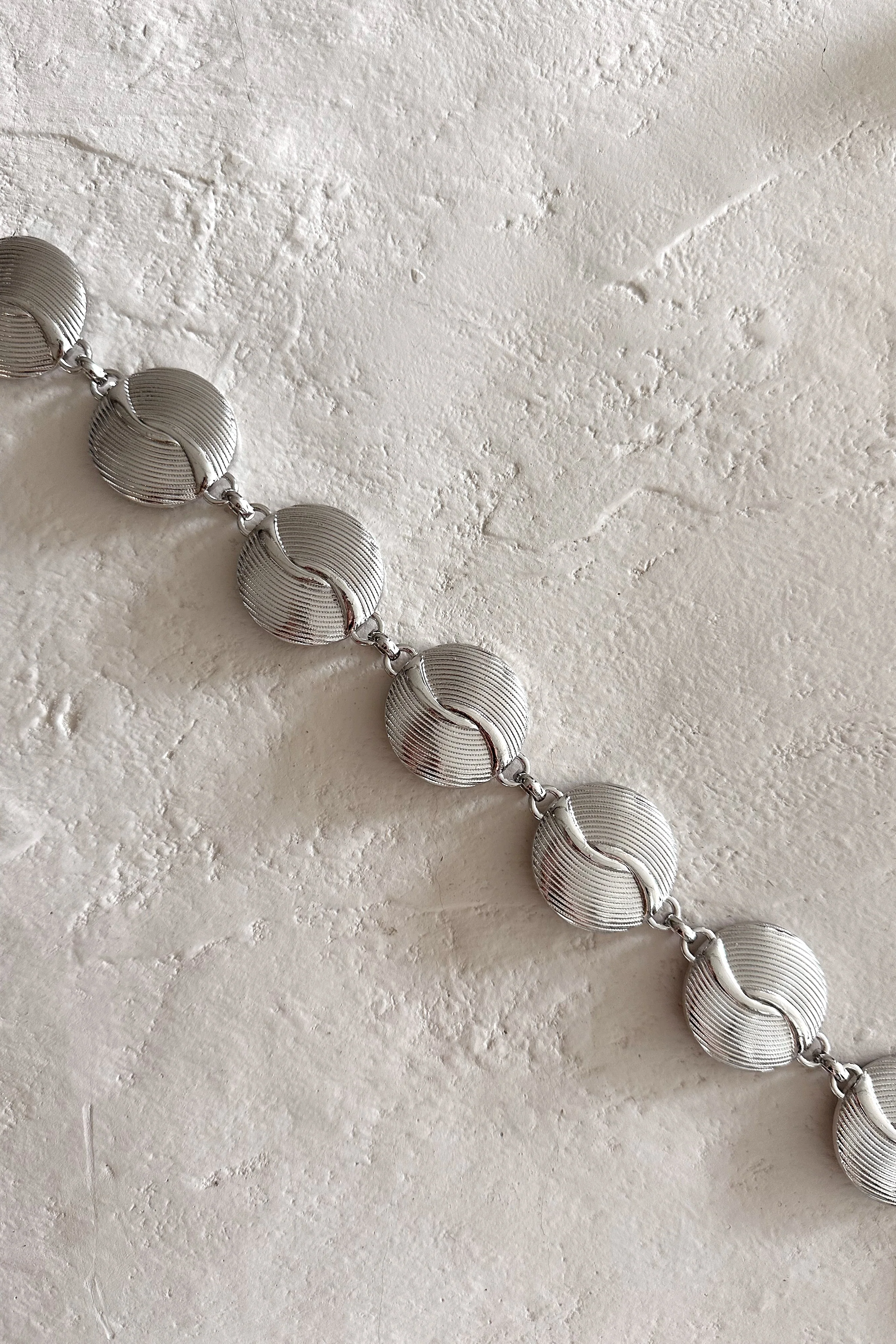 Ava Silver Medallions Chain Link Belt - Image 3
