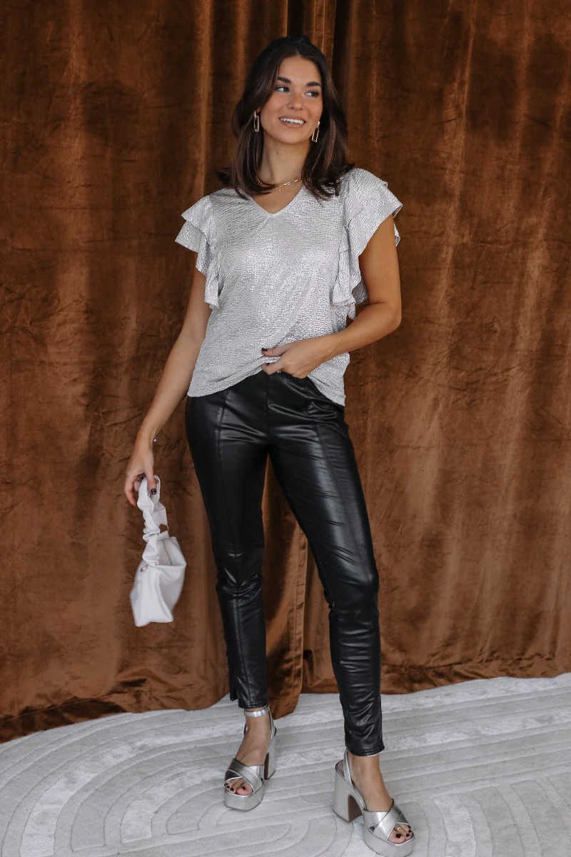 Averie Champagne Shimmer Top