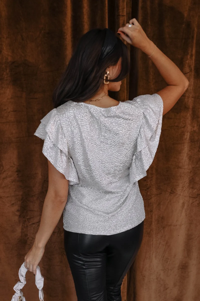 Averie Champagne Shimmer Top - Image 6