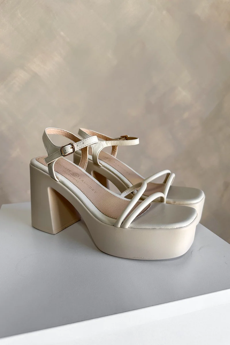 Chinese Laundry Avianna Block Heel in Cream - Image 3