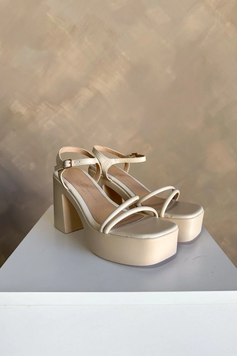 Chinese Laundry Avianna Block Heel in Cream - Image 6