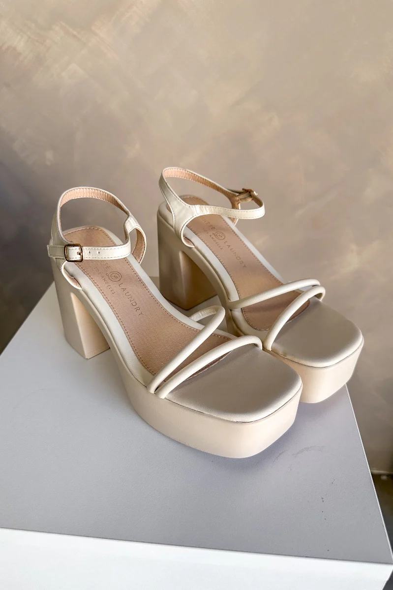 Chinese Laundry Avianna Block Heel in Cream - Image 7