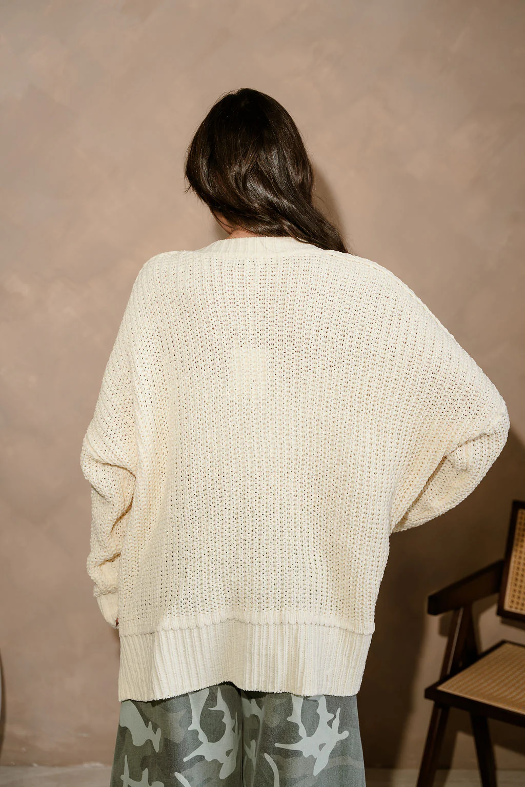 Ayla Pale Yellow Knit Cardigan - Image 4