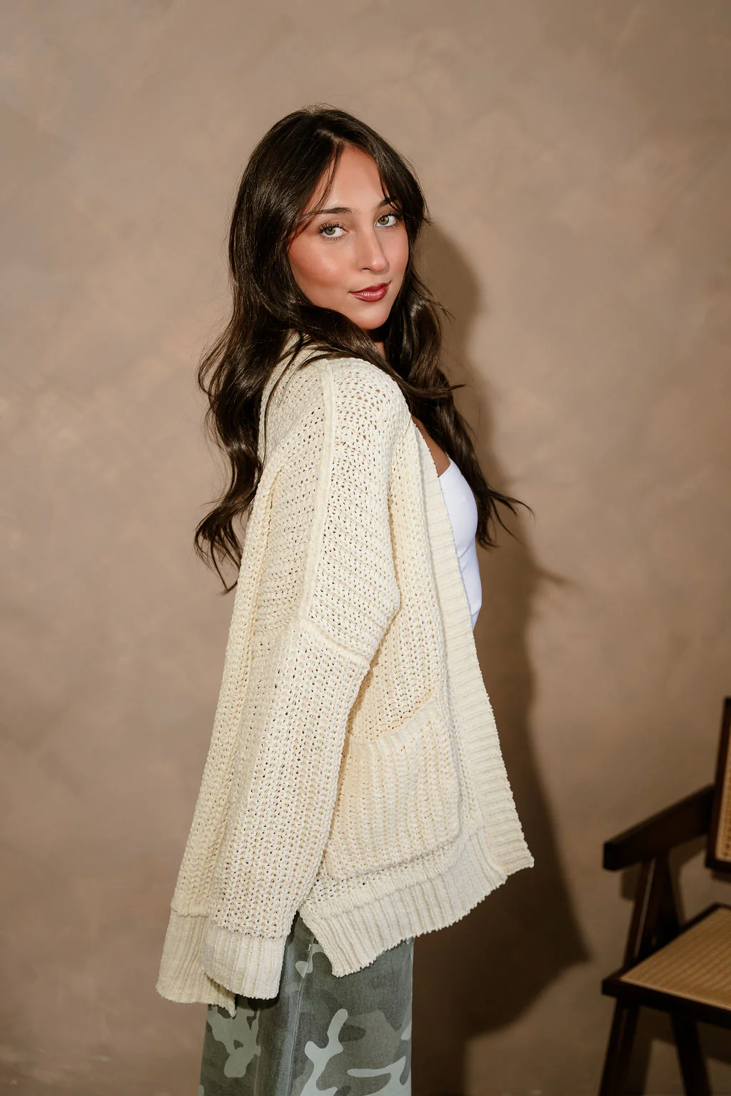 Ayla Pale Yellow Knit Cardigan - Image 6