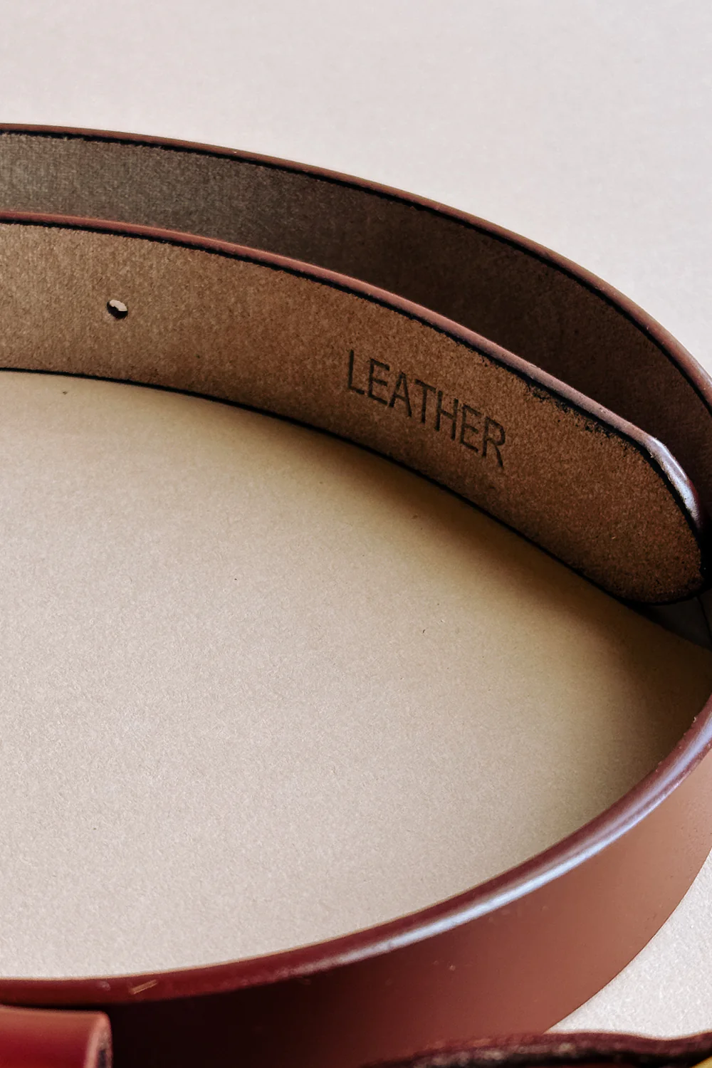 Azalea Brown & Gold Circle Buckle Belt - Image 4