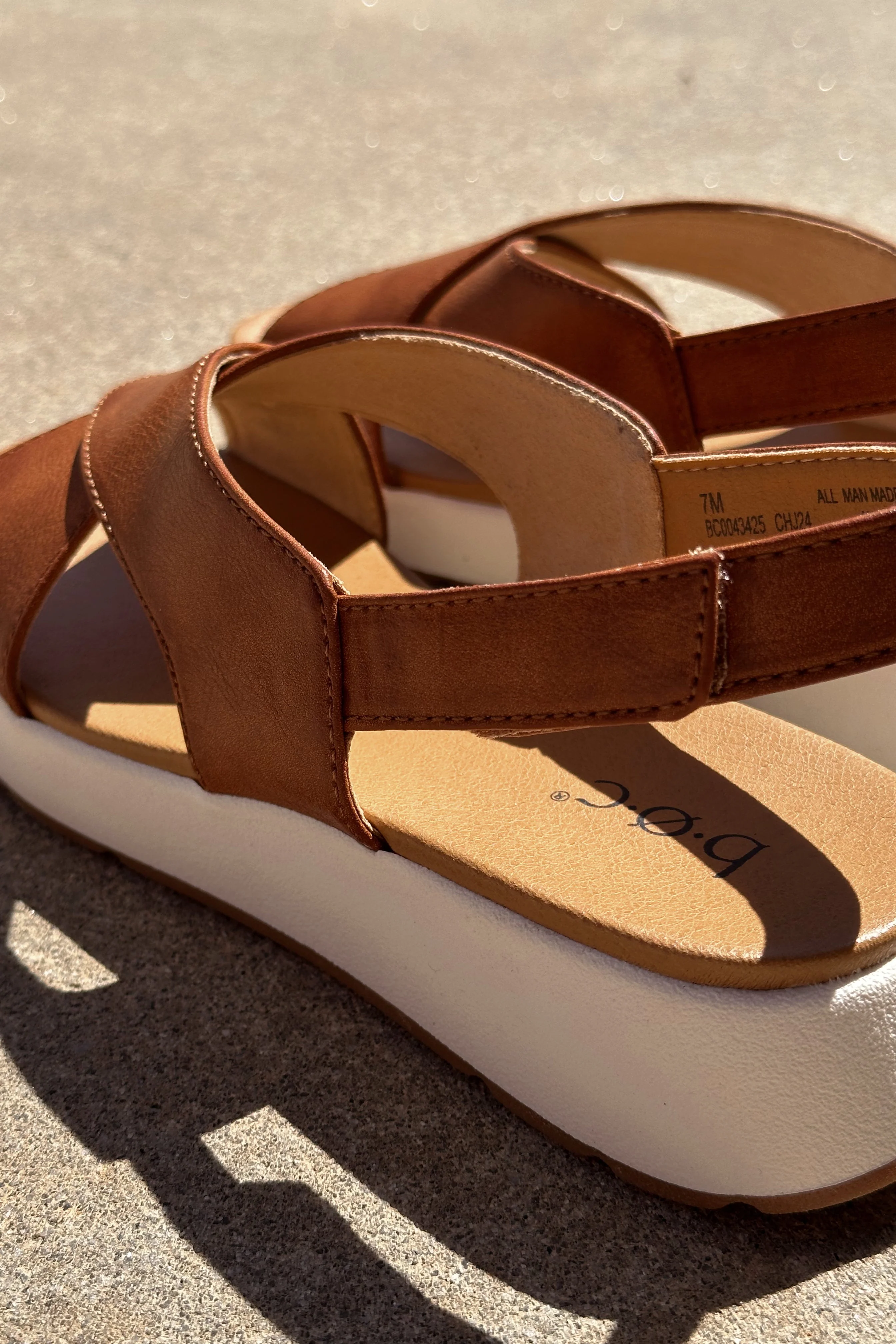 B.O.C. Born Concept Mattie Dark Tan Sandal - Image 3