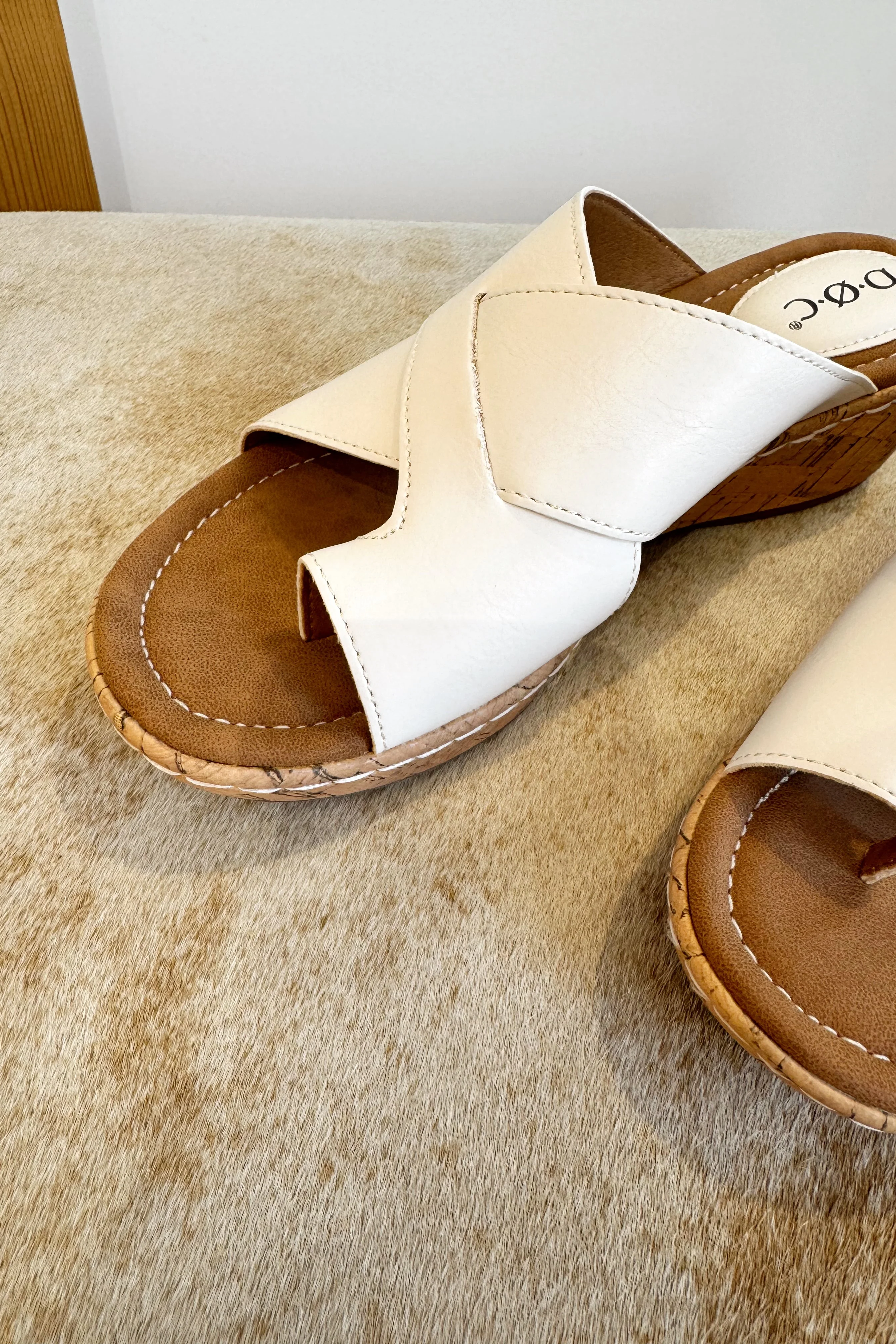 B.O.C. Born Concept Summer White Wedge Sandal - Image 5