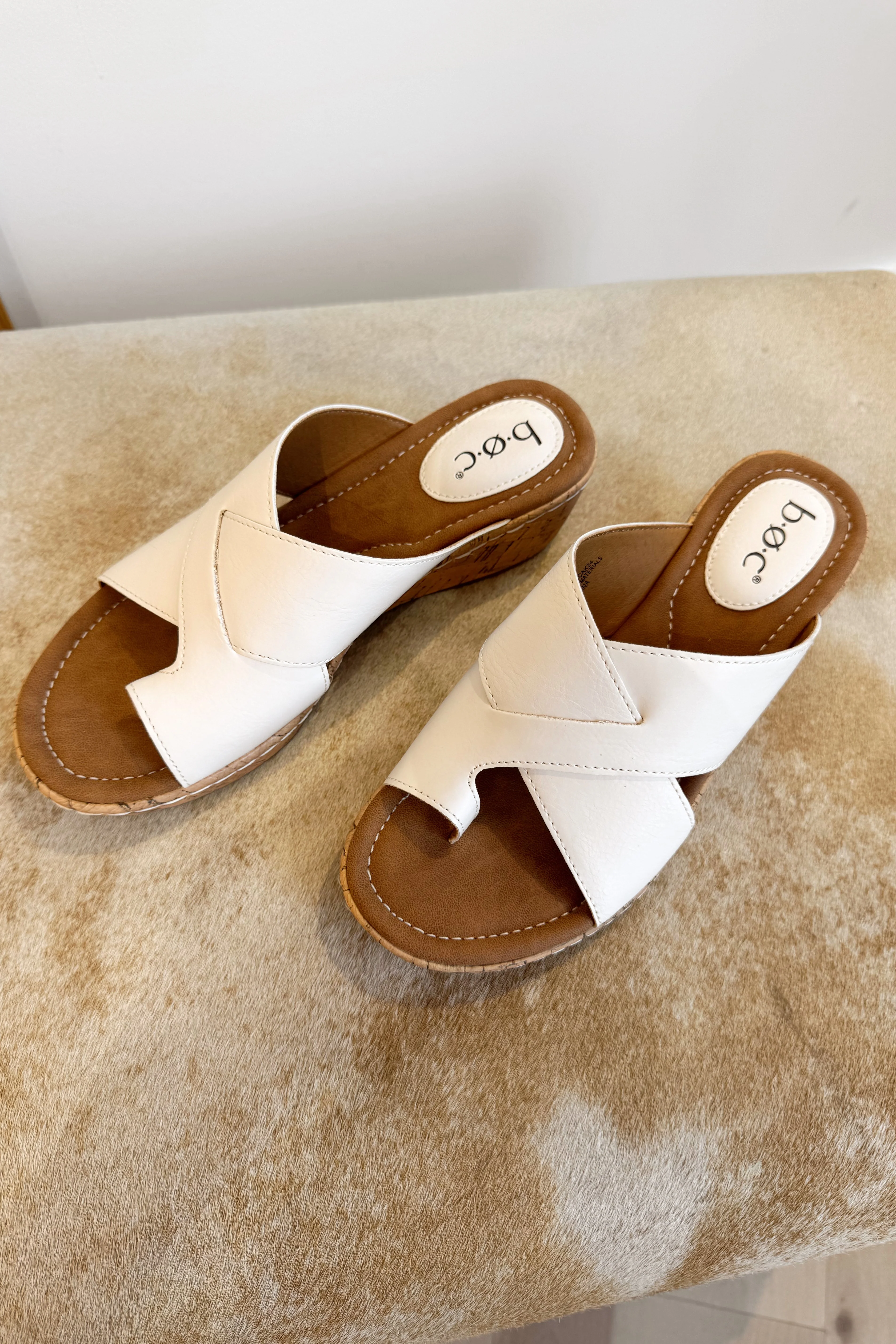 B.O.C. Born Concept Summer White Wedge Sandal - Image 6