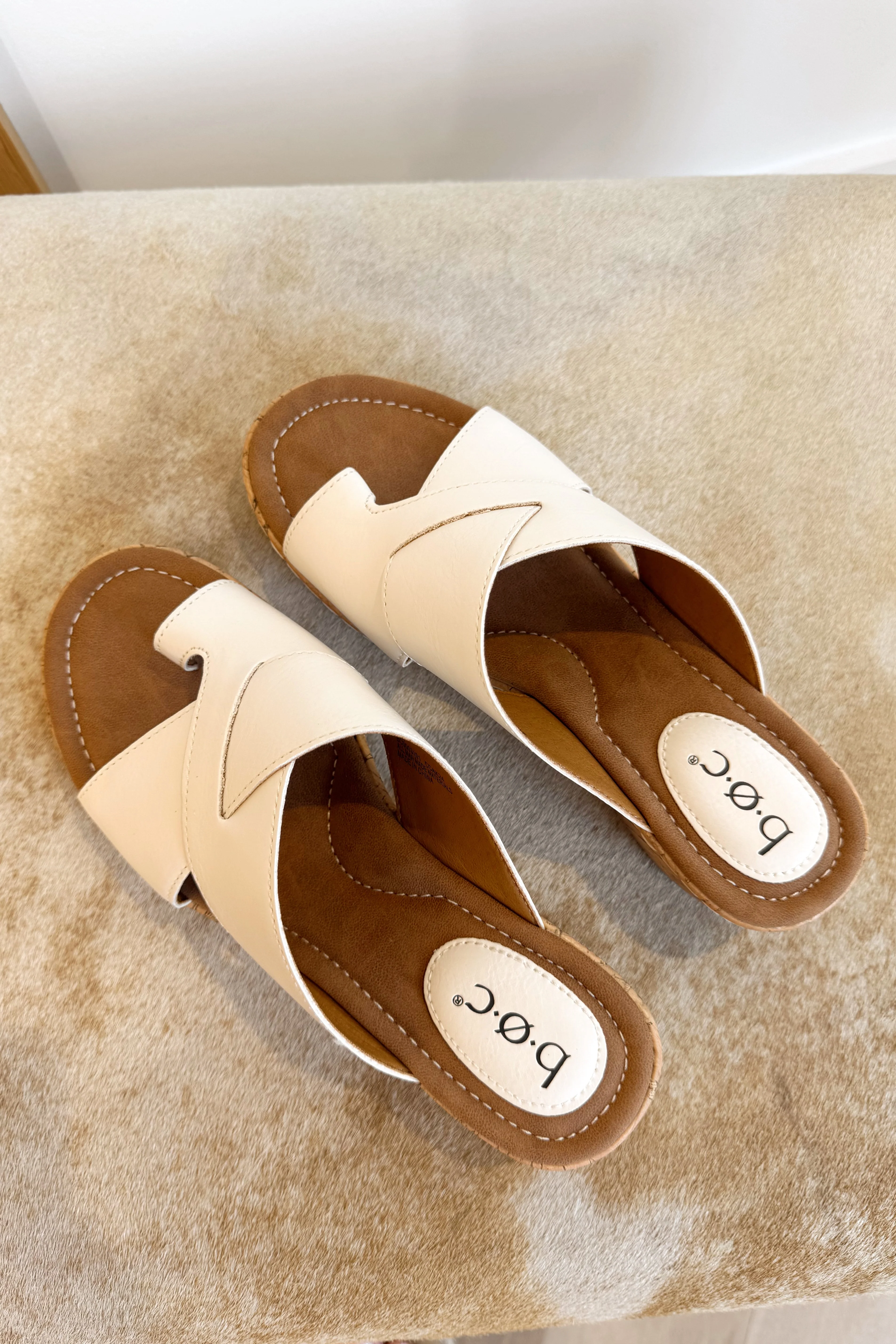 B.O.C. Born Concept Summer White Wedge Sandal - Image 8