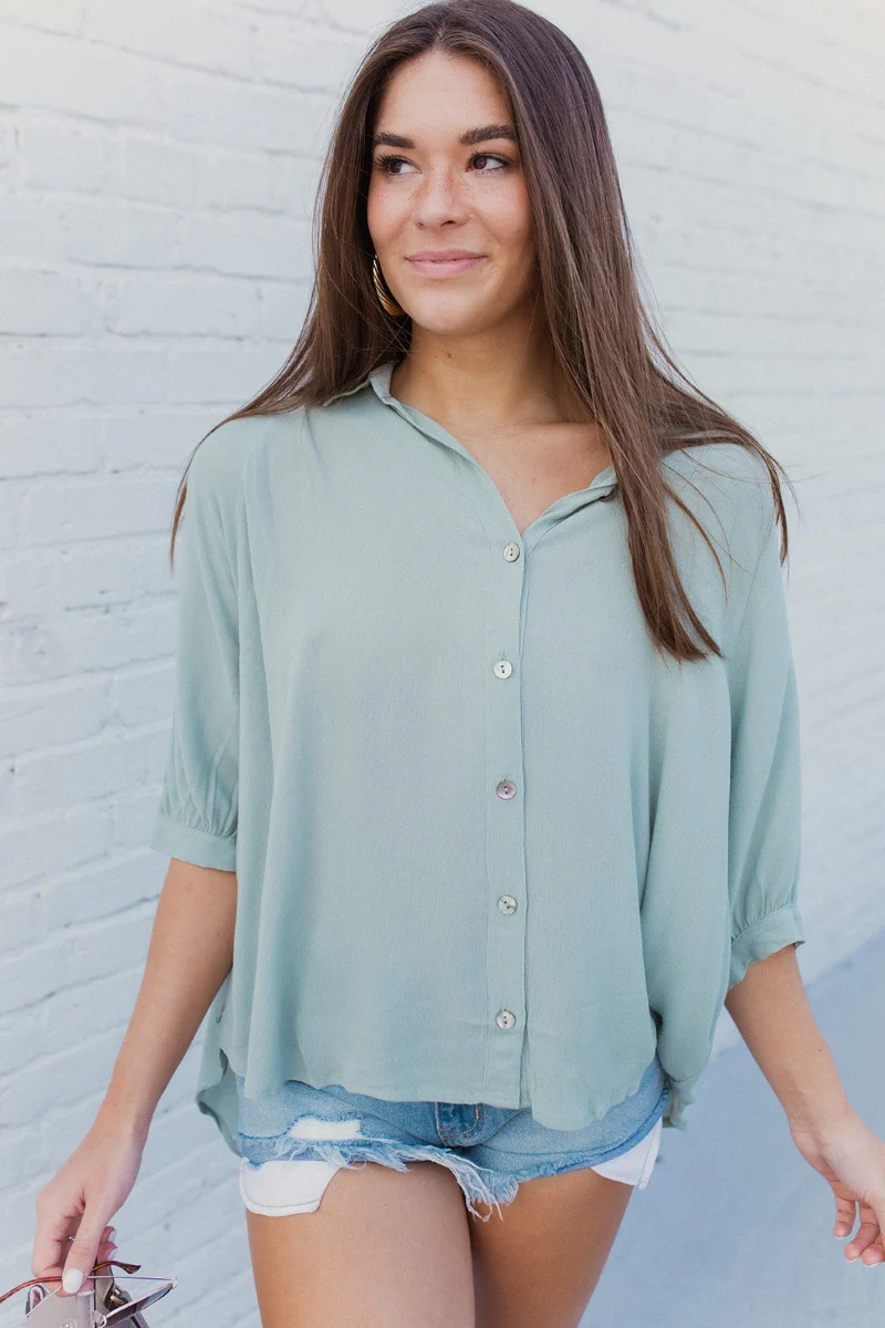 Back In Session Top In Spruce - Image 3