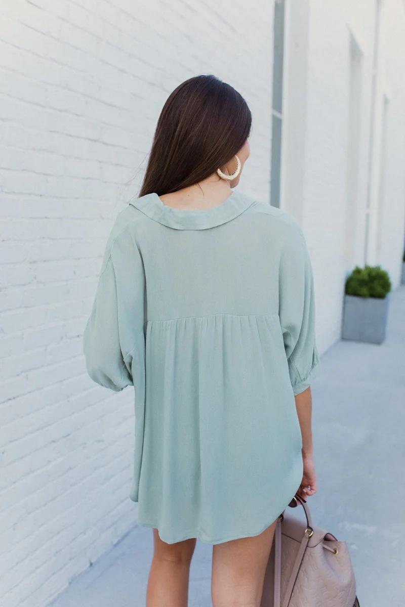 Back In Session Top In Spruce - Image 6