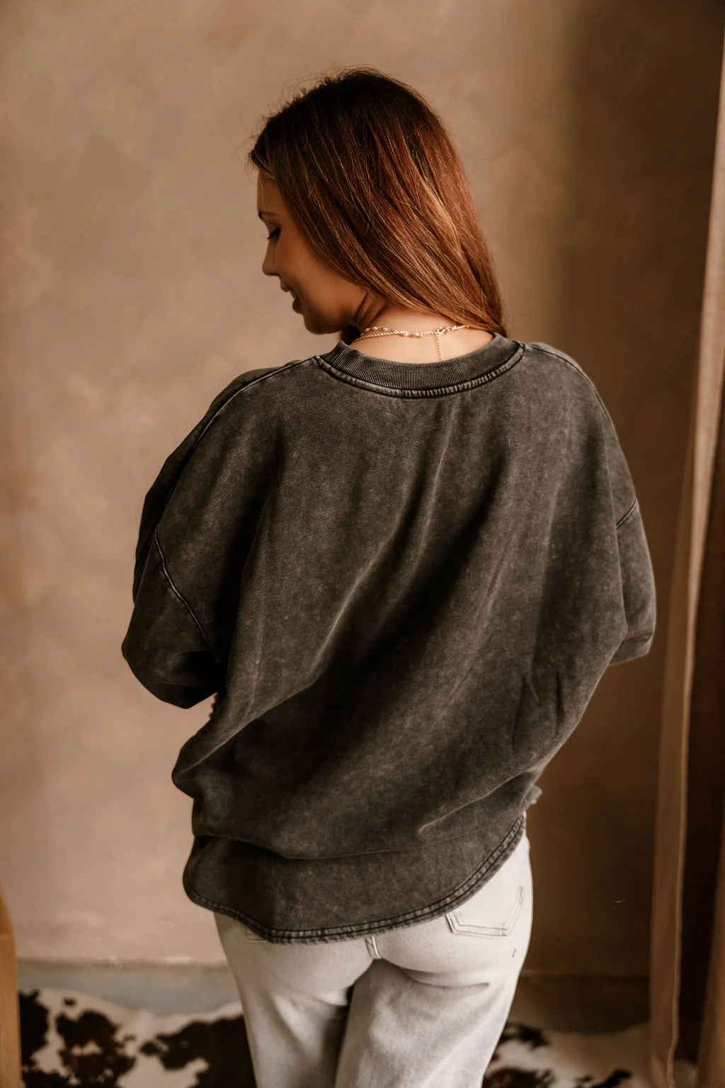 Bailey Washed Black & Studs Sweatshirt - Image 5