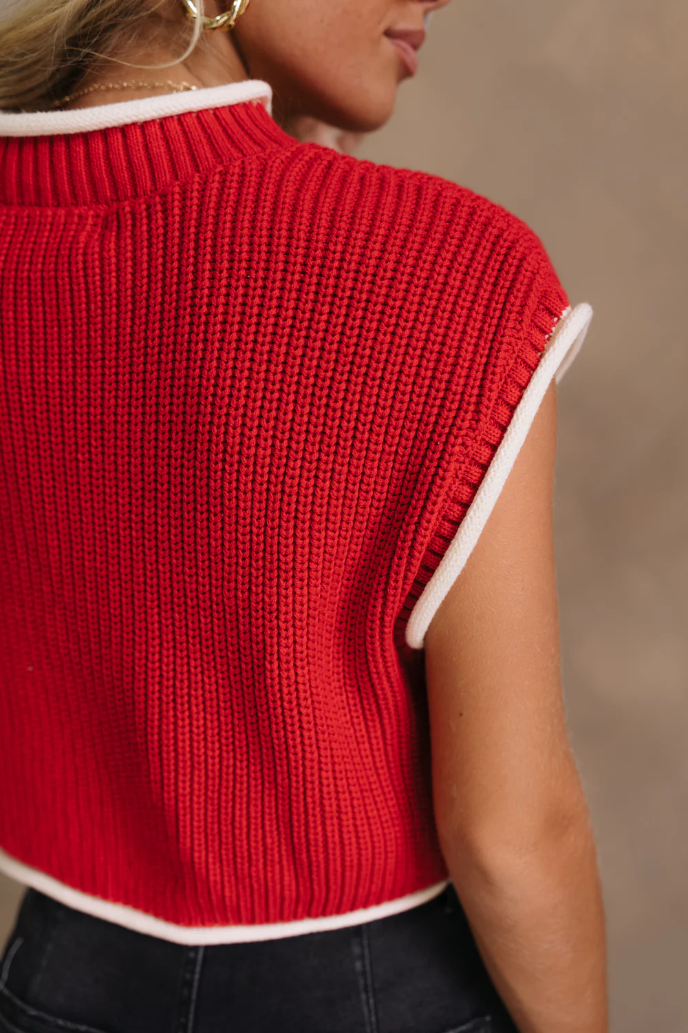 Baleigh Red Knit Top - Image 9