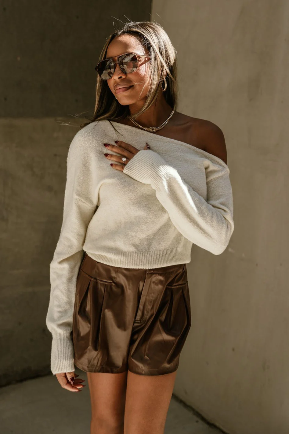 Baylor Off-The-Shoulder Sweater