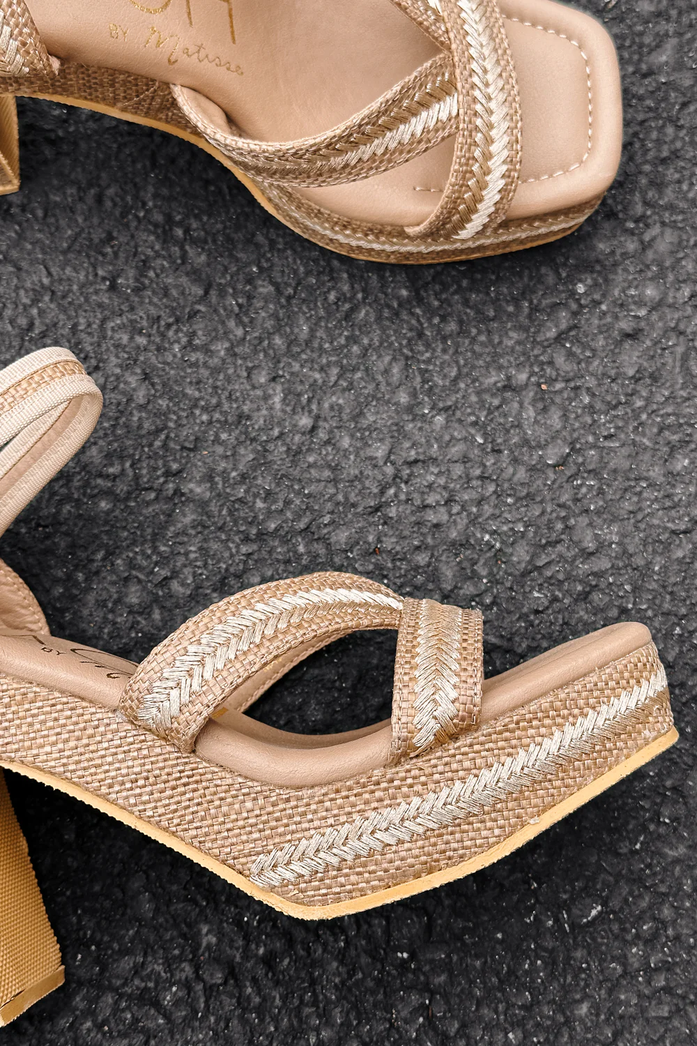 Beach by Matisse Adelaide Taupe Platform Heel Sandal - Image 2