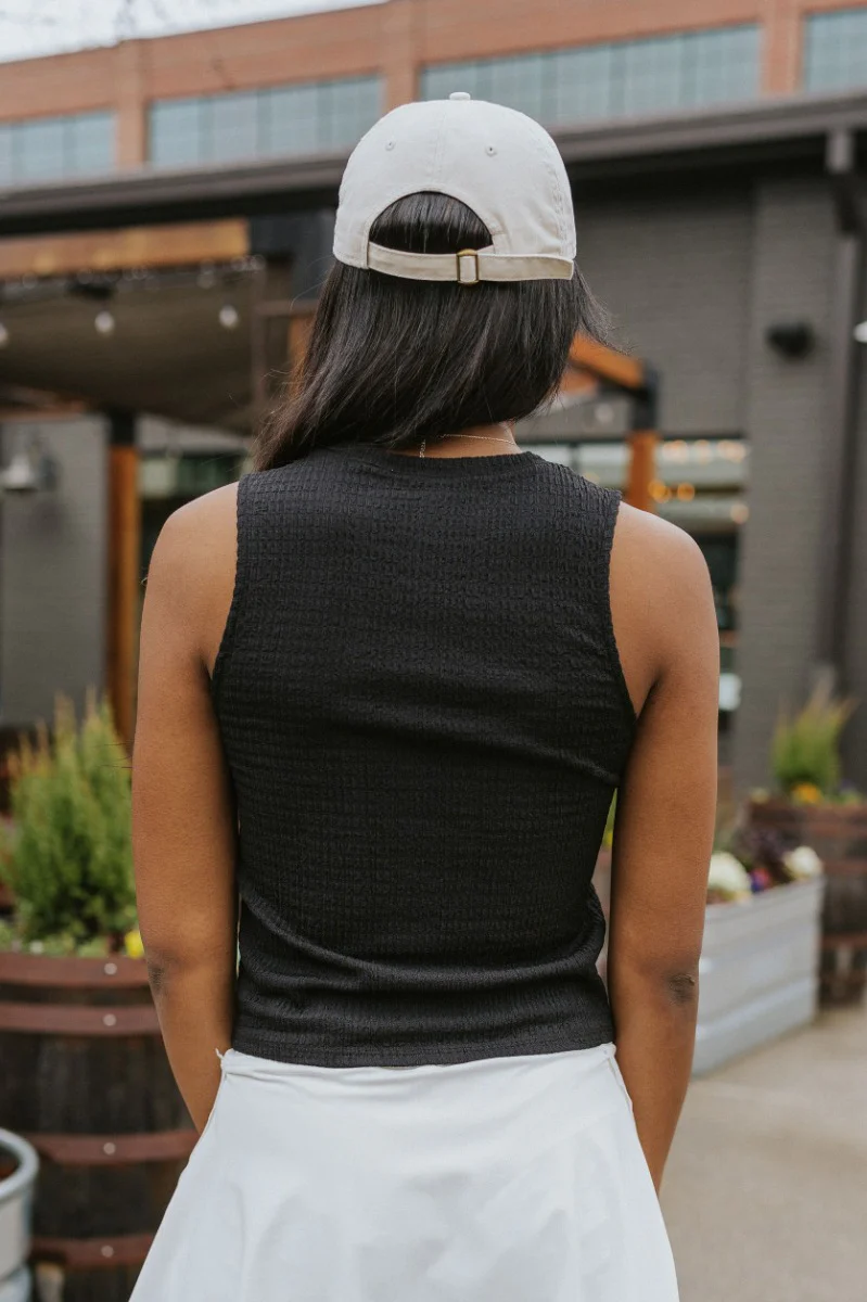 Believe In Yourself Tank In Black - Image 2