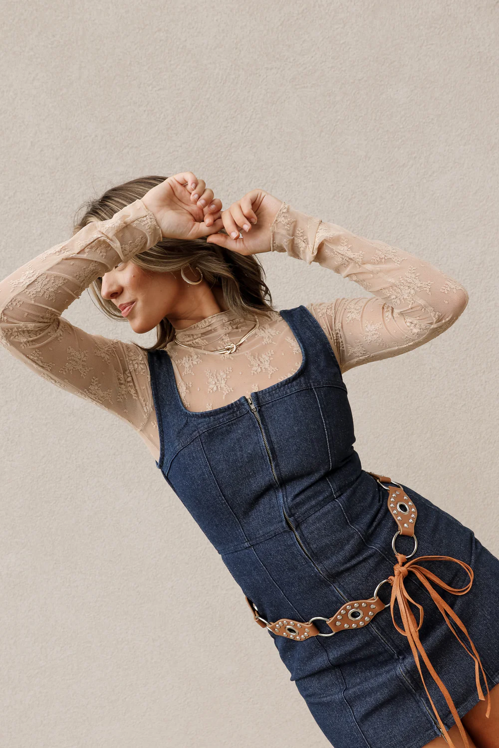 Belinda Long Sleeve Mesh Top - Image 10