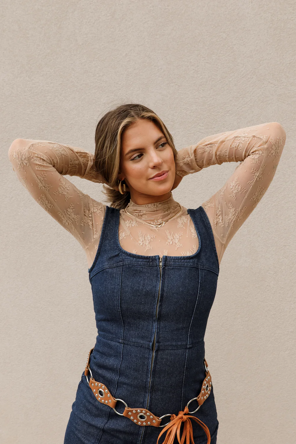 Belinda Long Sleeve Mesh Top - Image 11