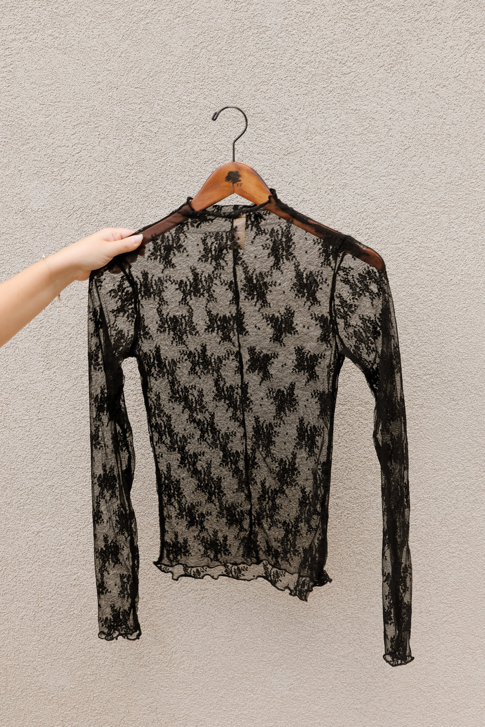 Belinda Long Sleeve Mesh Top - Image 2