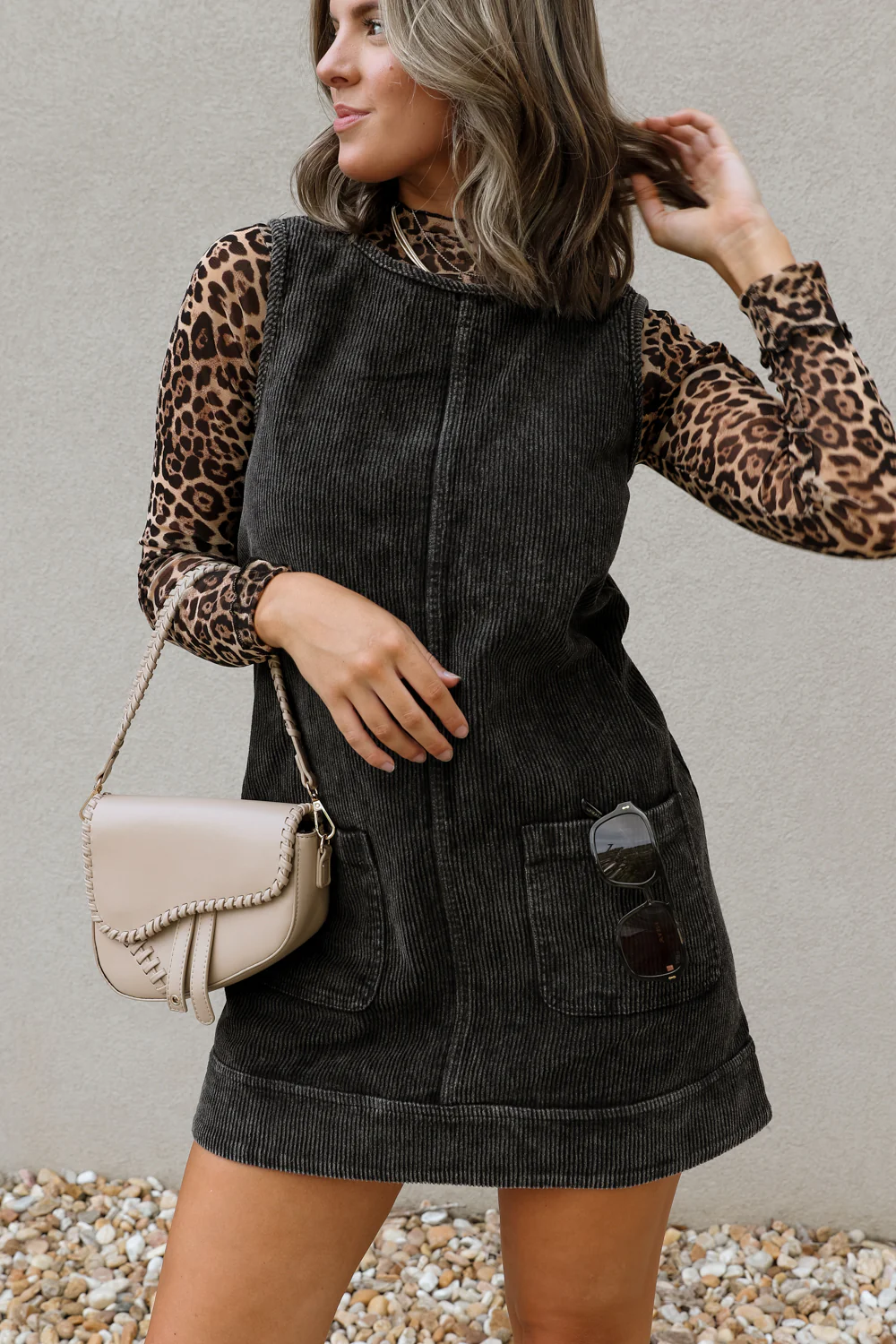 Belinda Leopard Long Sleeve Mesh Top - Image 4