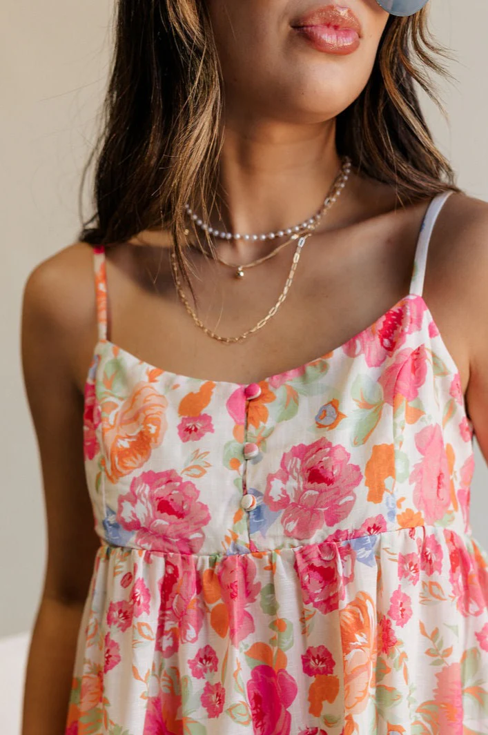Bella Pearl & Gold Triple Chain Layer Necklace