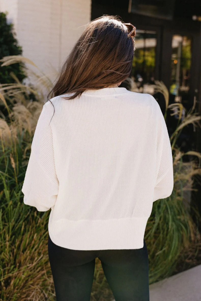 Bella Ribbed Long Sleeve Top - Image 14