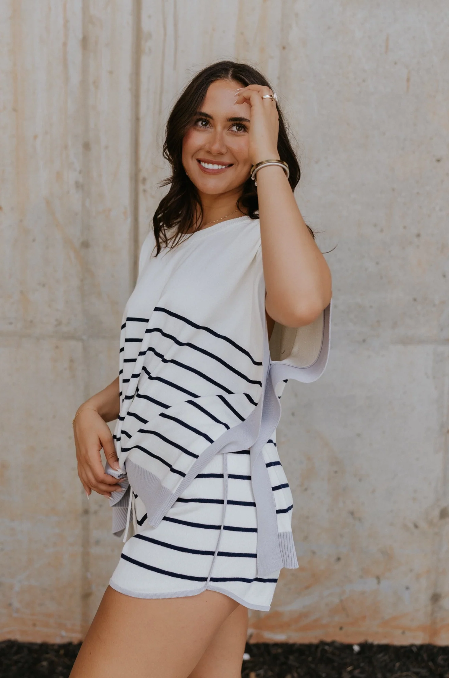Bella Rose Stripe Shorts