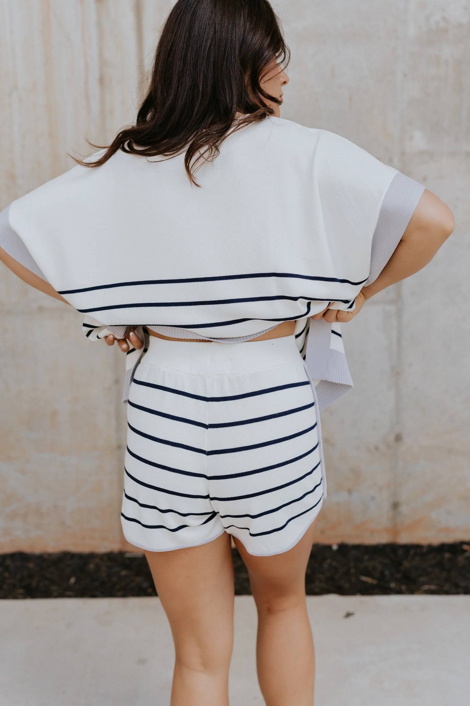 Bella Rose Stripe Shorts - Image 4