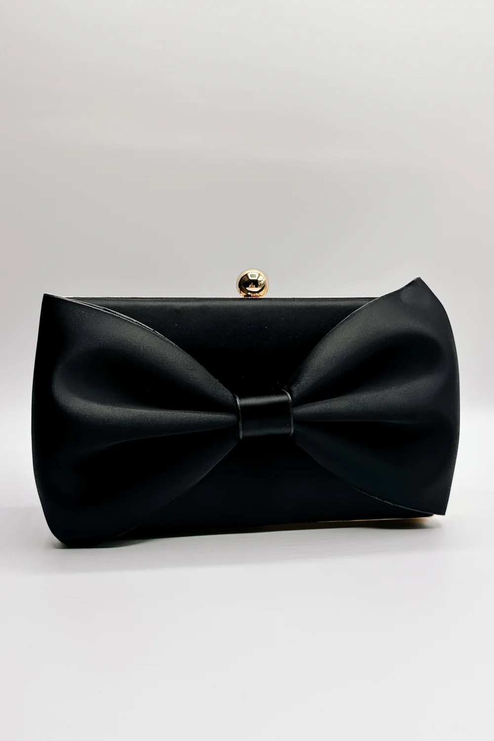 Belle Black Bow Clutch - Image 3
