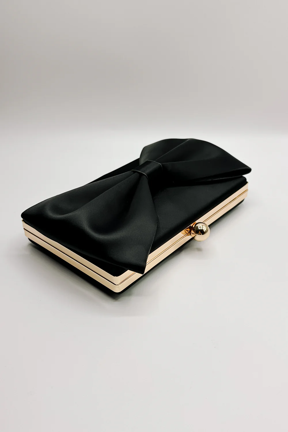 Belle Black Bow Clutch - Image 7