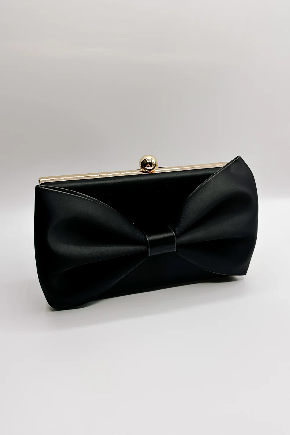 Belle Black Bow Clutch - Image 8