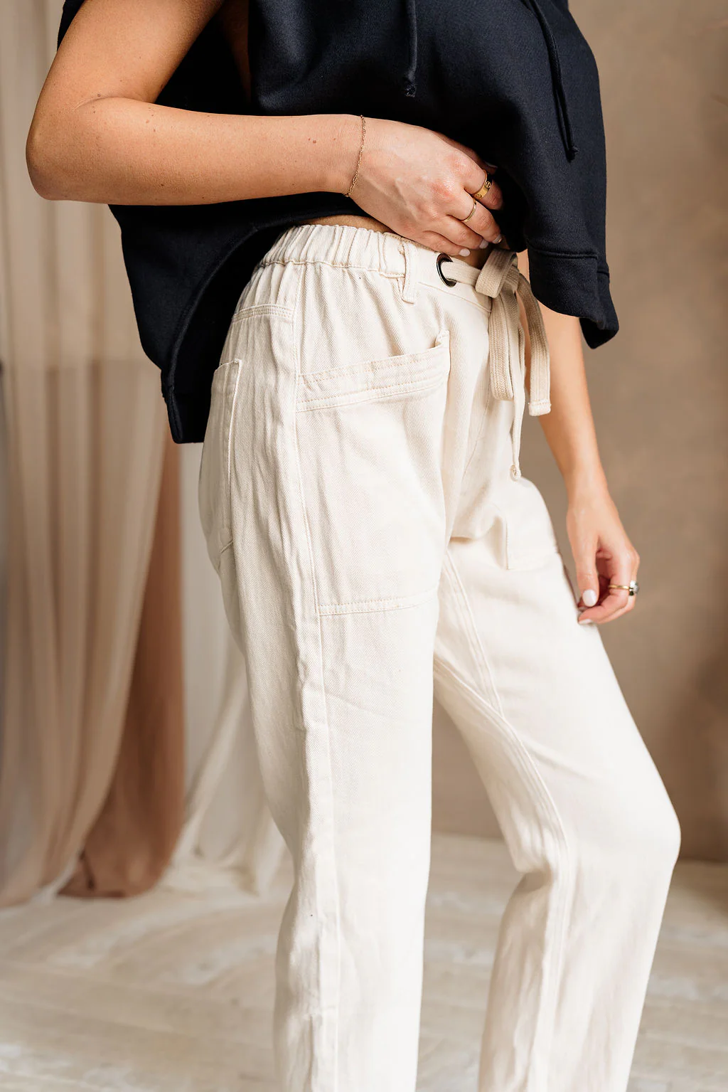 Bethany Drawstring Cargo Pants - Image 10