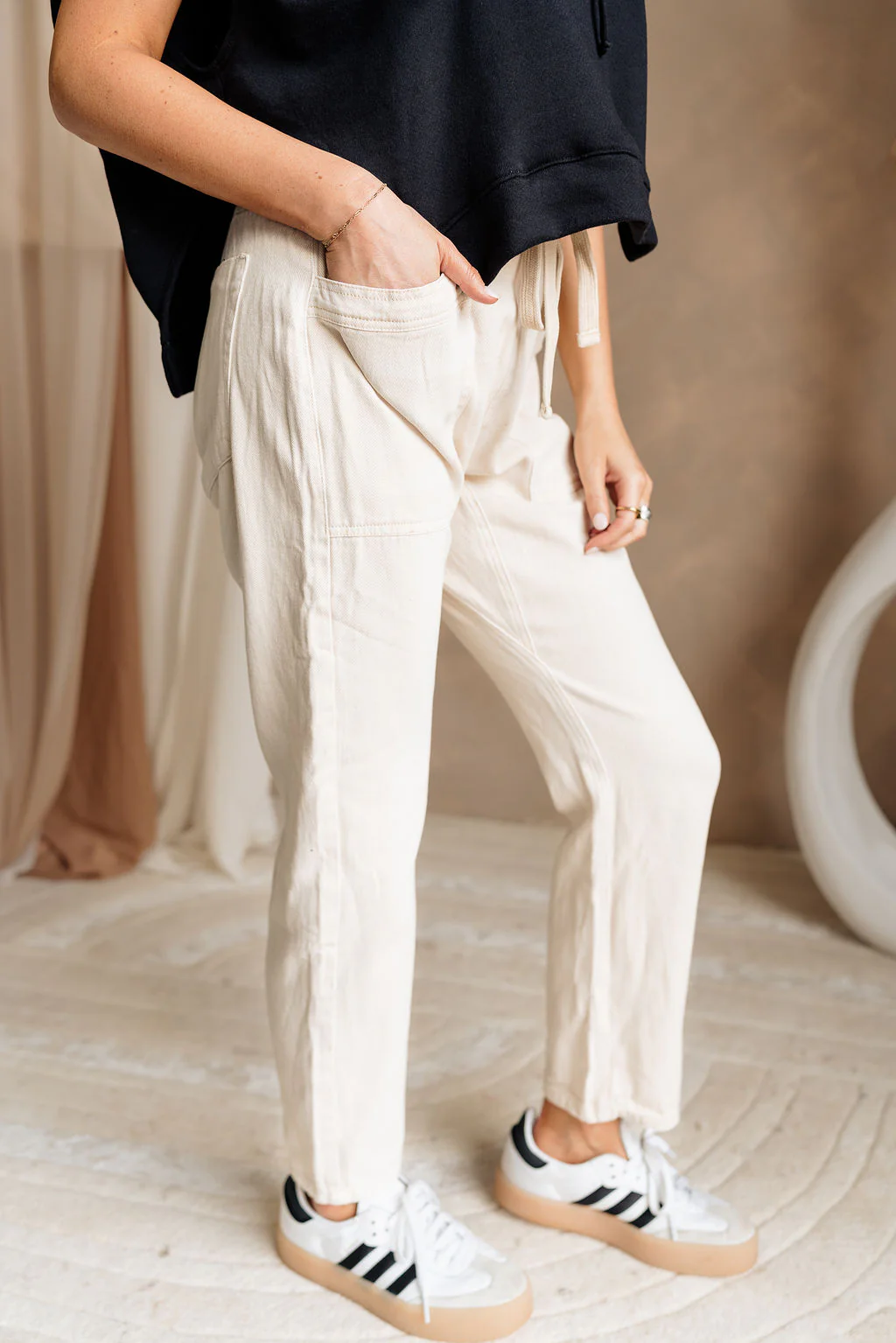 Bethany Drawstring Cargo Pants - Image 8