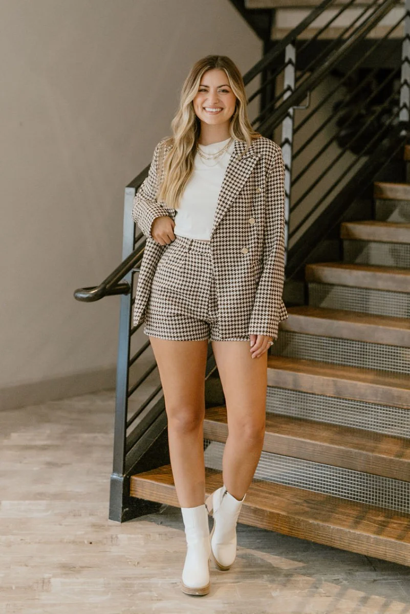 Better This Way Houndstooth Shorts - Image 2