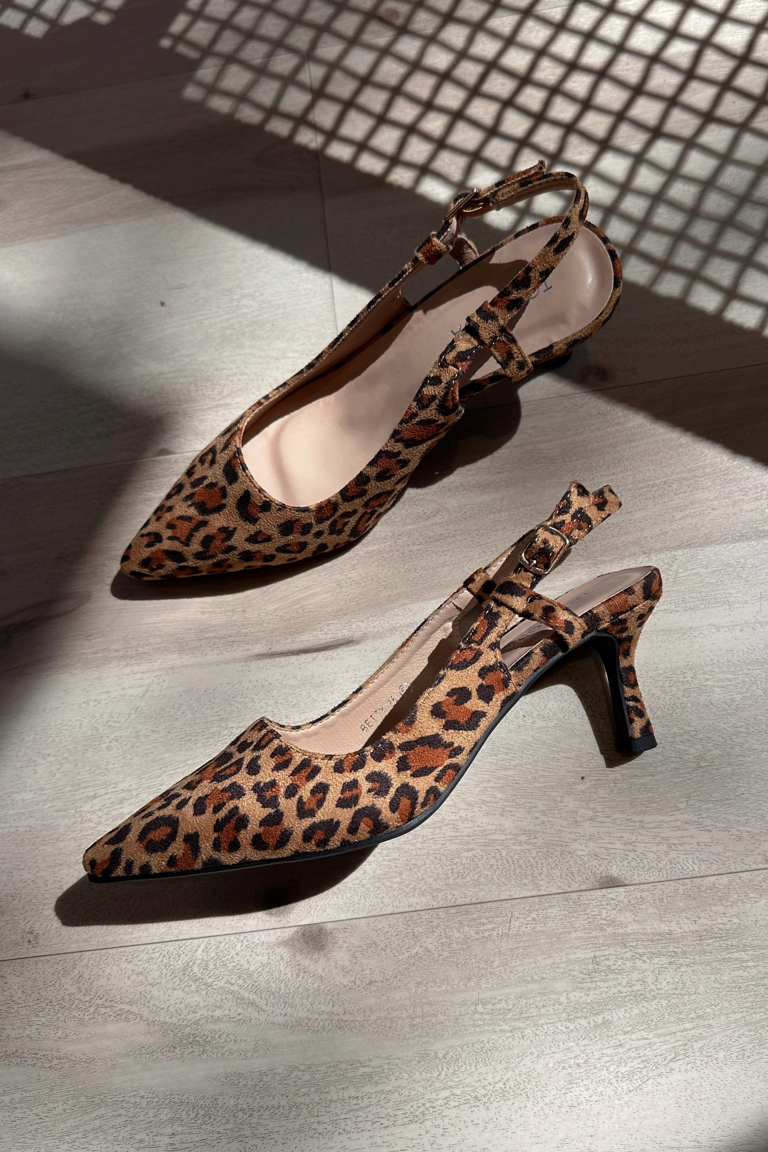 Betty Leopard Kitten Heels