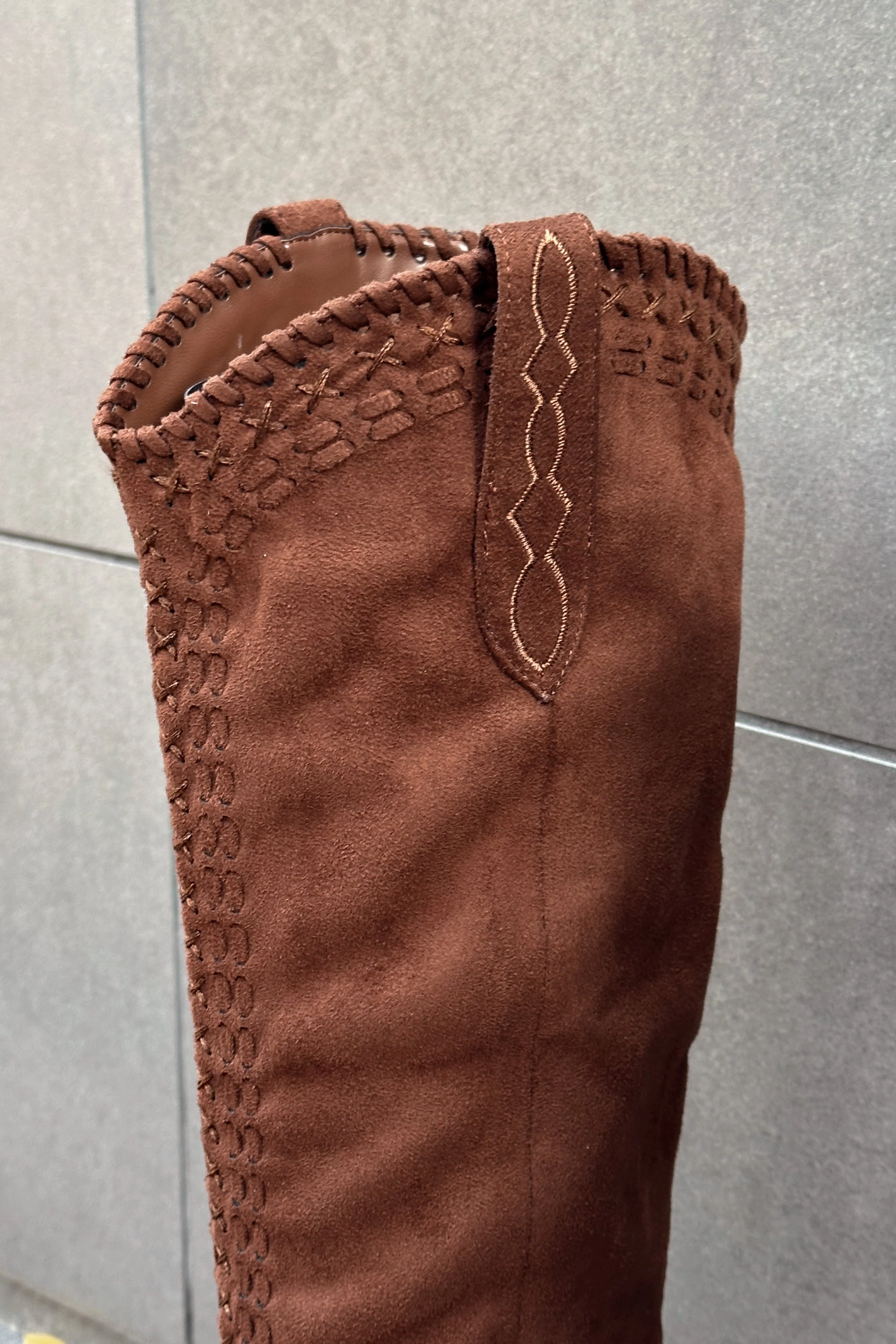 Billini Finley Brown Suede Tall Boot - Image 3
