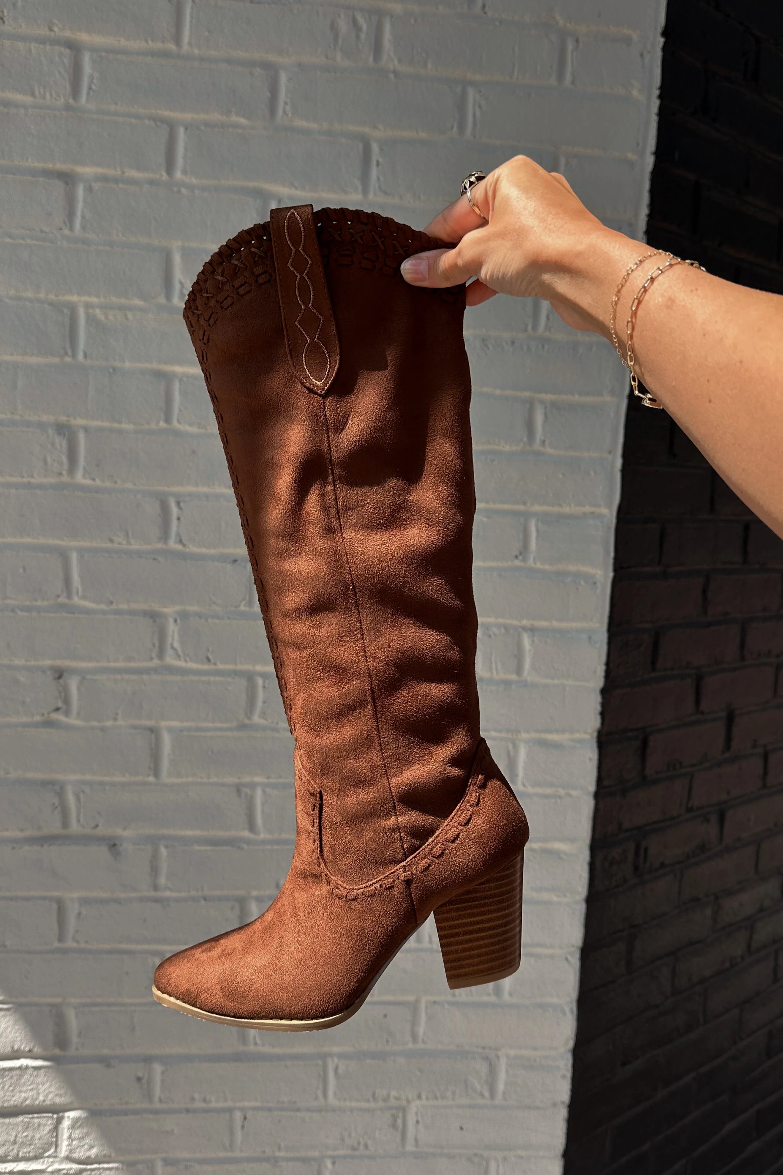 Billini Finley Brown Suede Tall Boot - Image 6