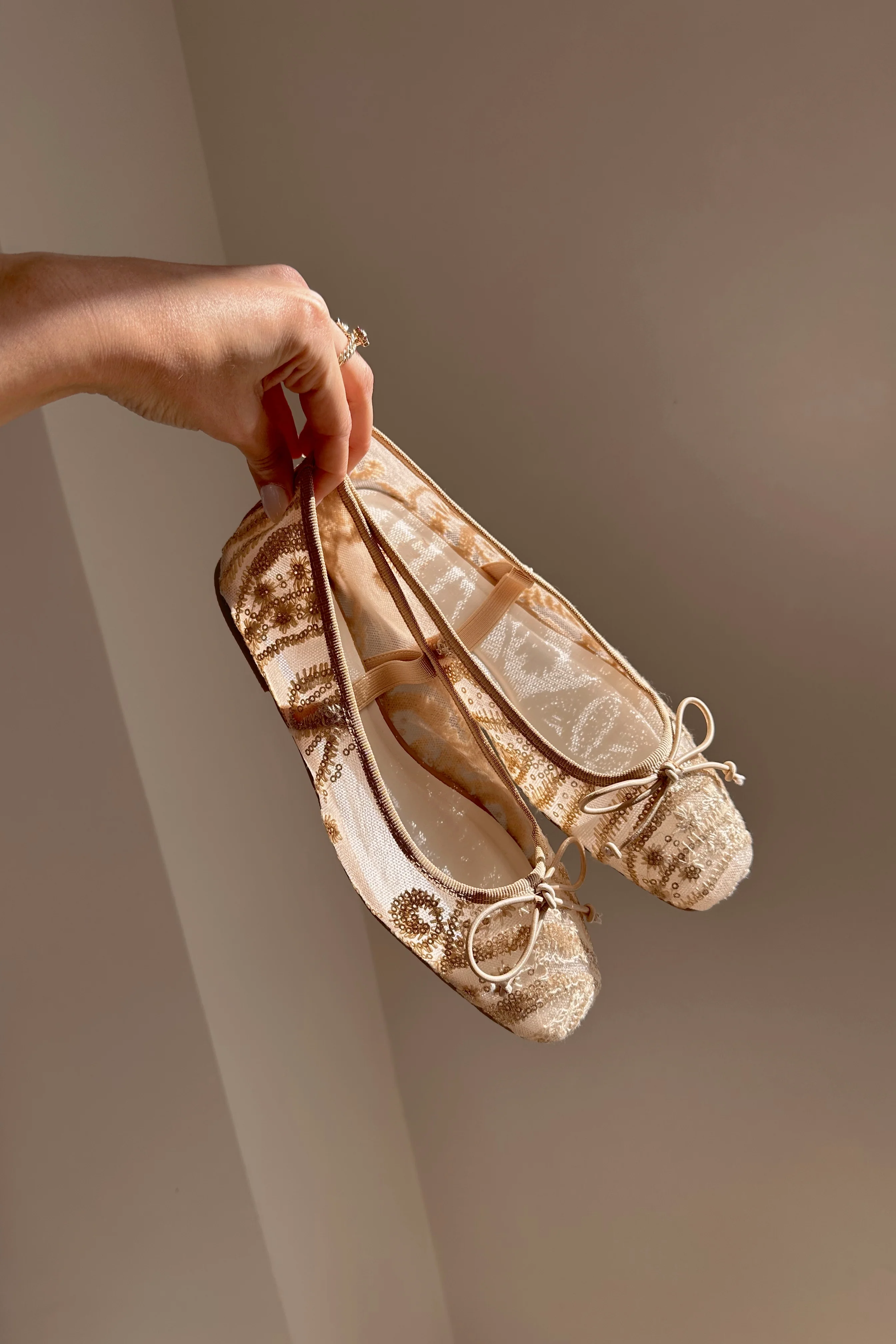 Bisbee Ballet Flat in Gold