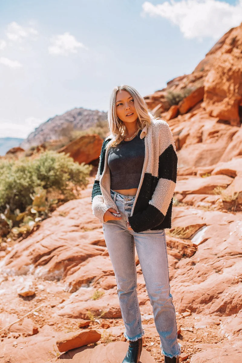 Check It Out Zip-Up Sweater - Image 2