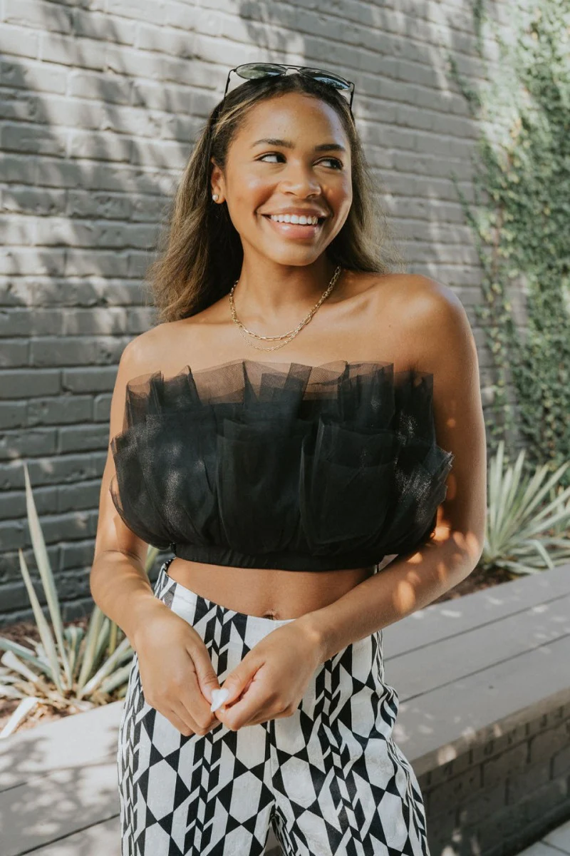 Dancing Queen Top in Black