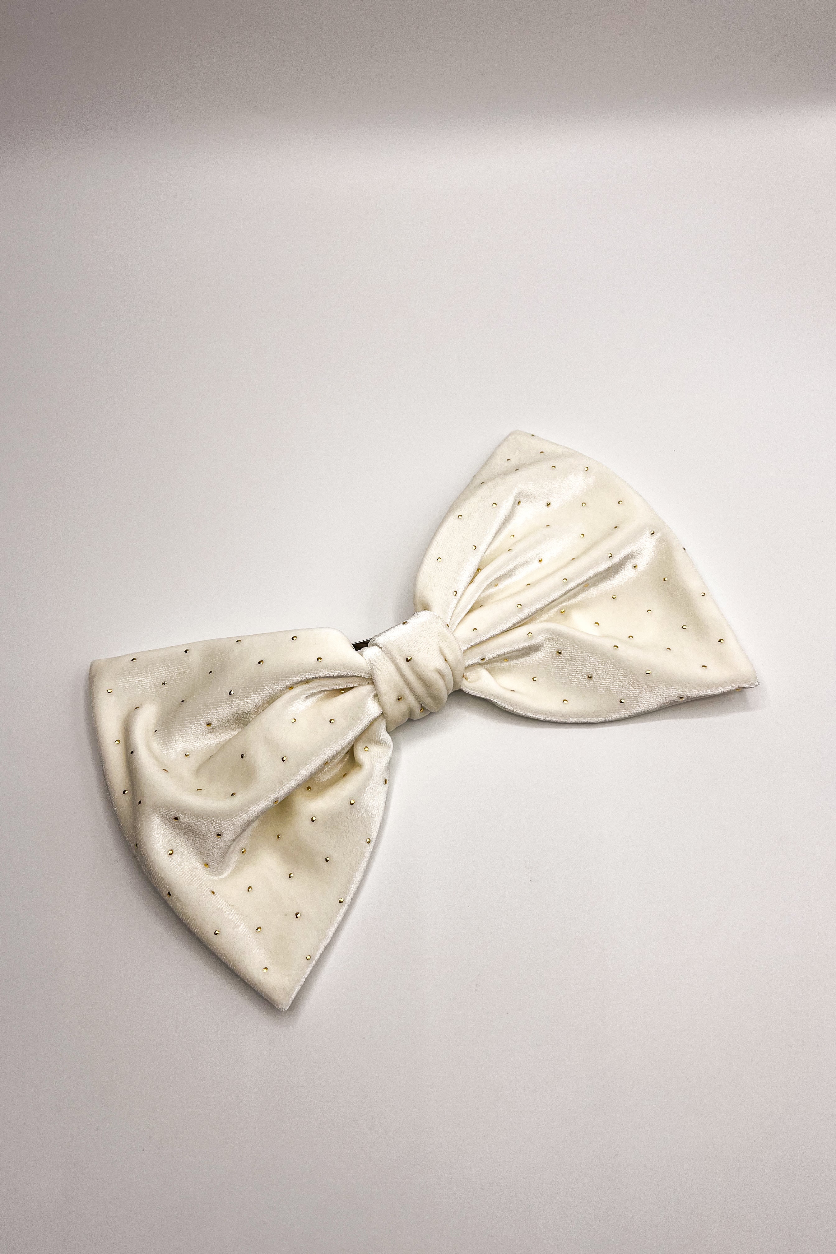 Stacia Embellished Velvet Hair Bow - Image 3