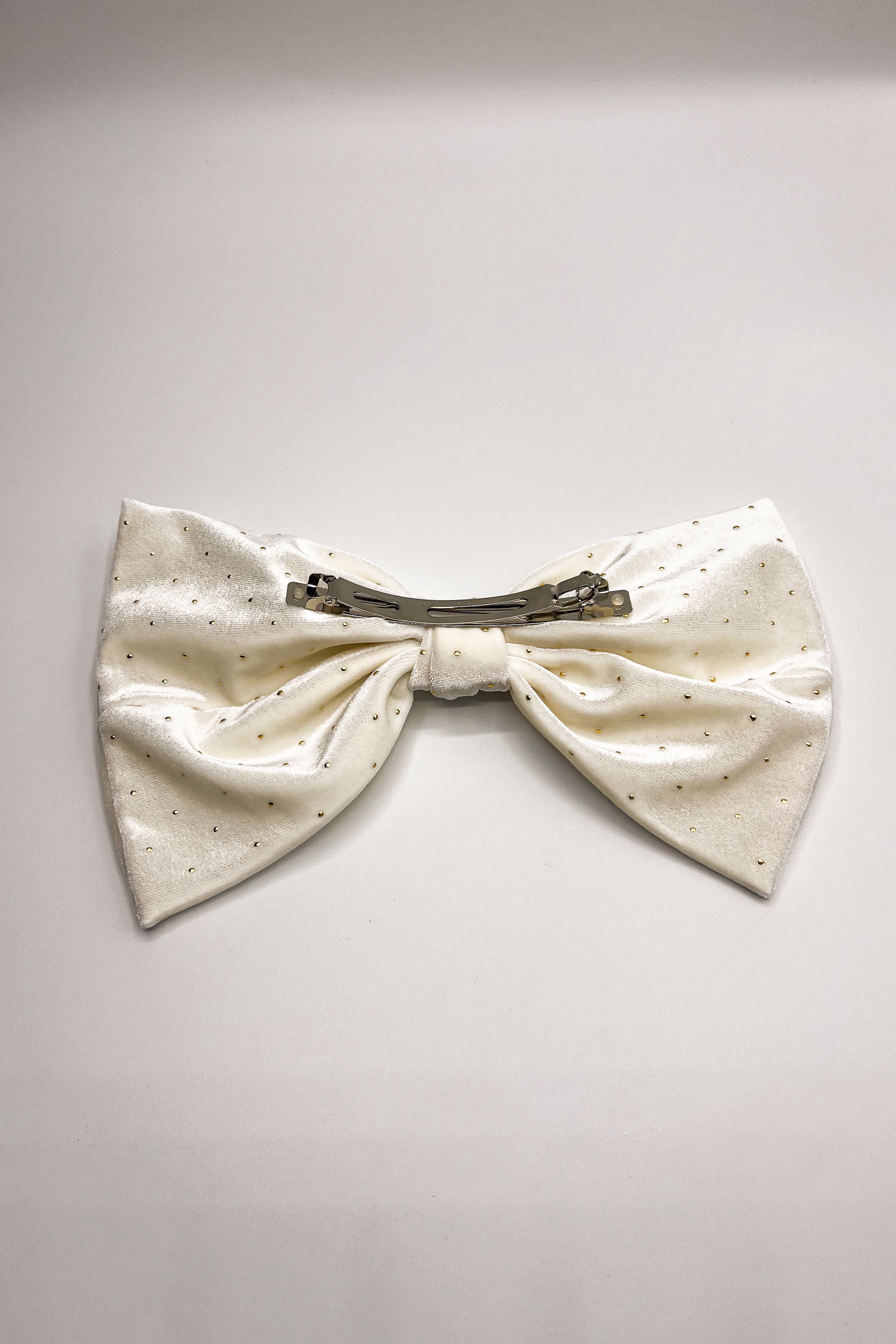 Stacia Embellished Velvet Hair Bow - Image 4