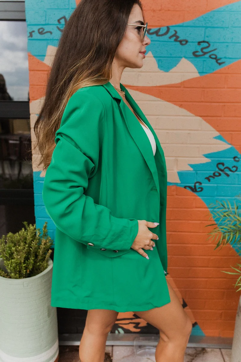 Blakely Blazer In Green - Image 3