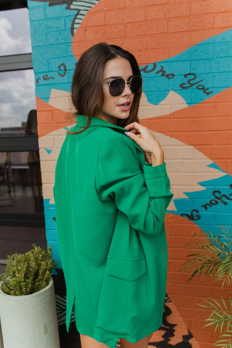 Blakely Blazer In Green - Image 5