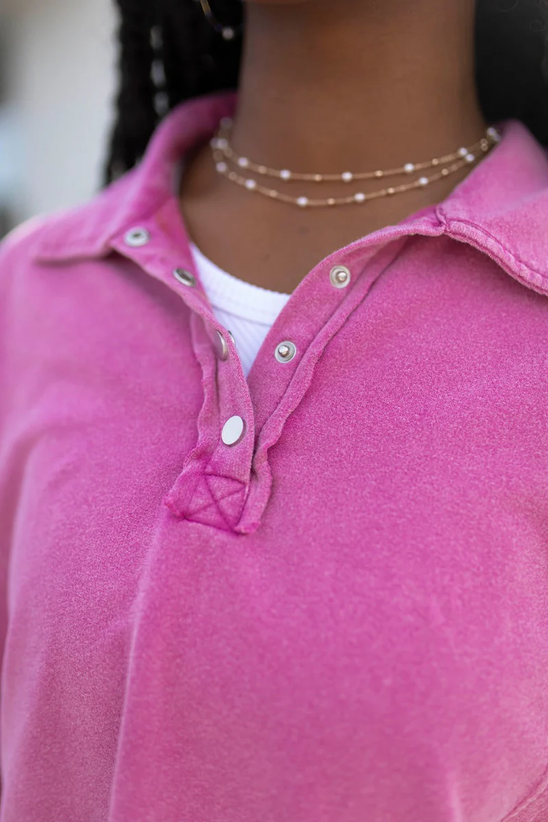 Breezy Top In Magenta - Image 2