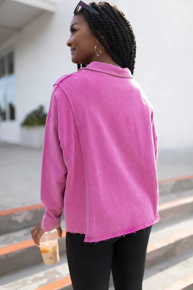 Breezy Top In Magenta - Image 4
